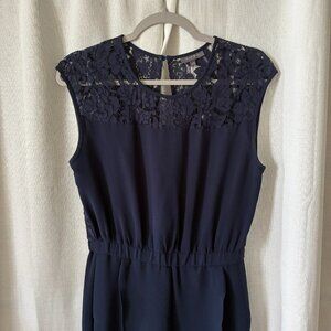 Pied à Terre Navy Lace Jumpsuit – Size 10 (UK) / US 6